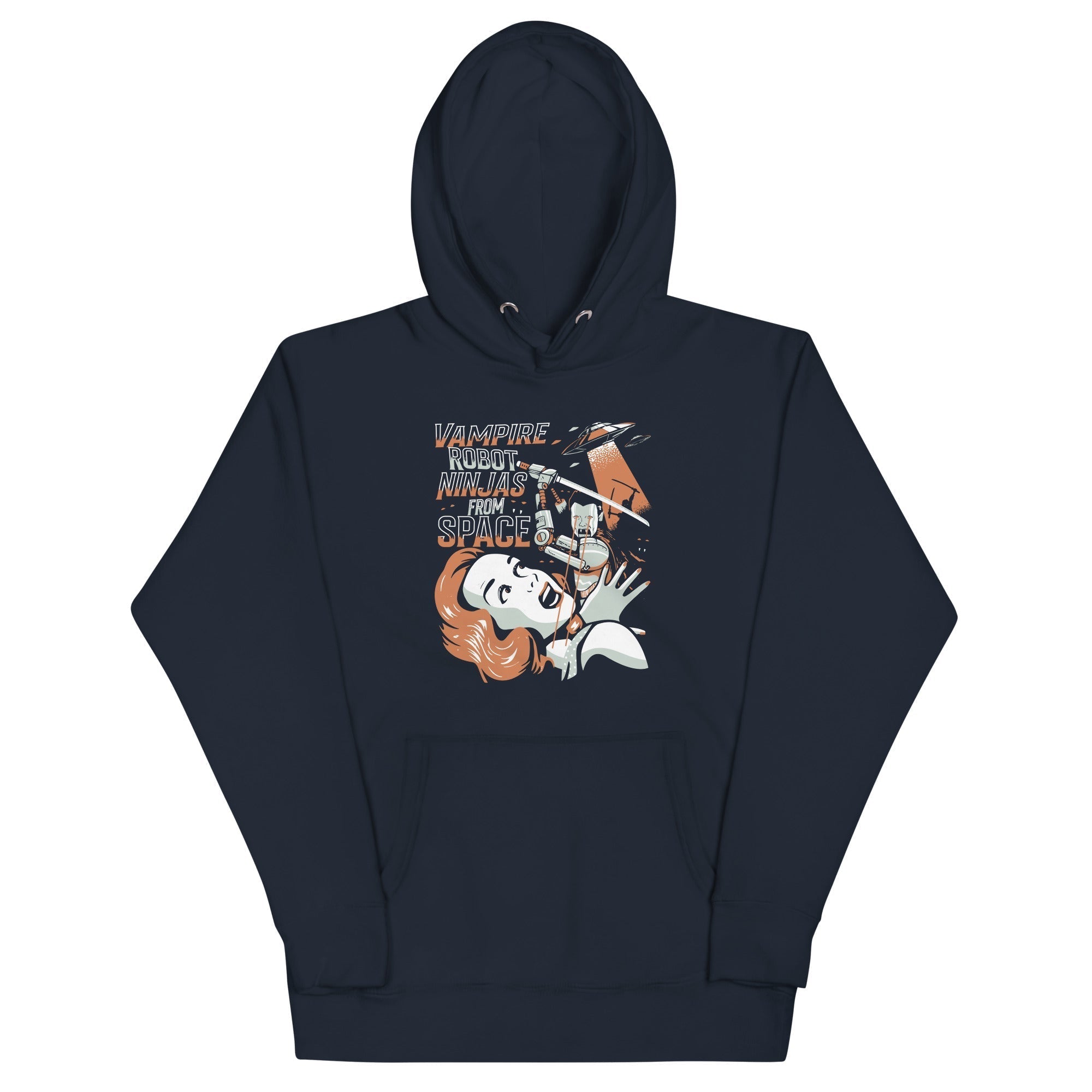 Vampire Robot Ninja From Space Unisex Hoodie T-Shirts, Sweatshirt | CoreVibeTees.com (Image 2)