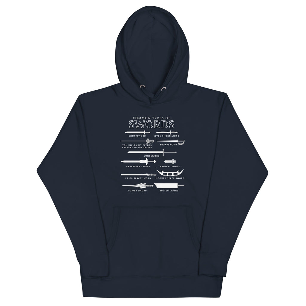 Common Types Of Swords Unisex Hoodie T-Shirts, Sweatshirt | CoreVibeTees.com (Image 3)
