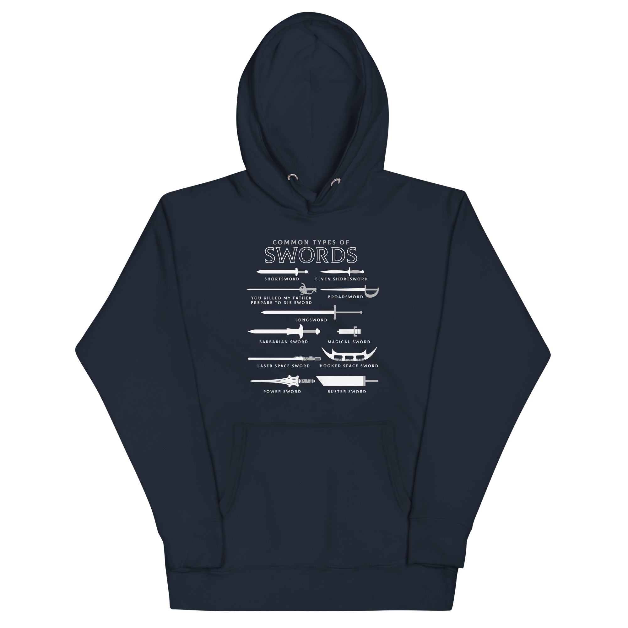 Common Types Of Swords Unisex Hoodie T-Shirts, Sweatshirt | CoreVibeTees.com (Image 3)