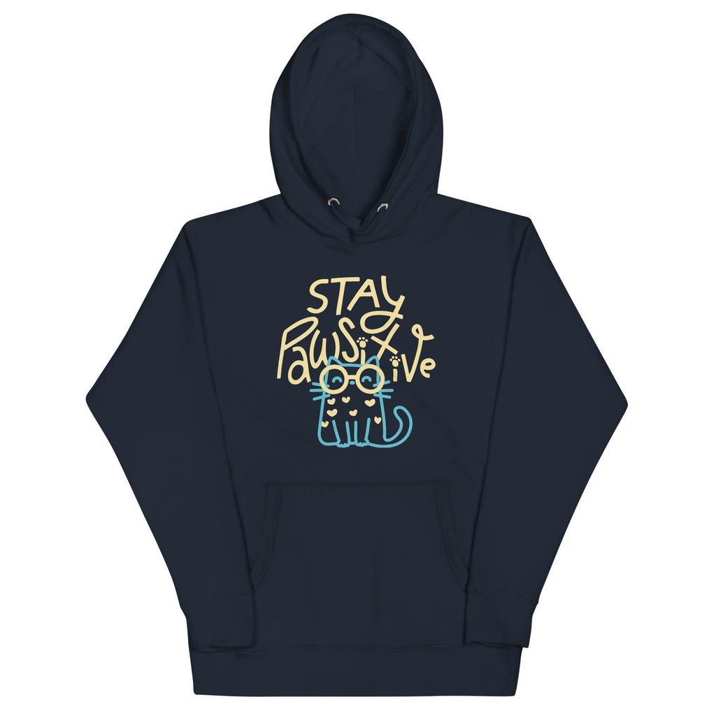 Stay Pawsitive Unisex Hoodie T-Shirts, Sweatshirt | CoreVibeTees.com (Image 1)