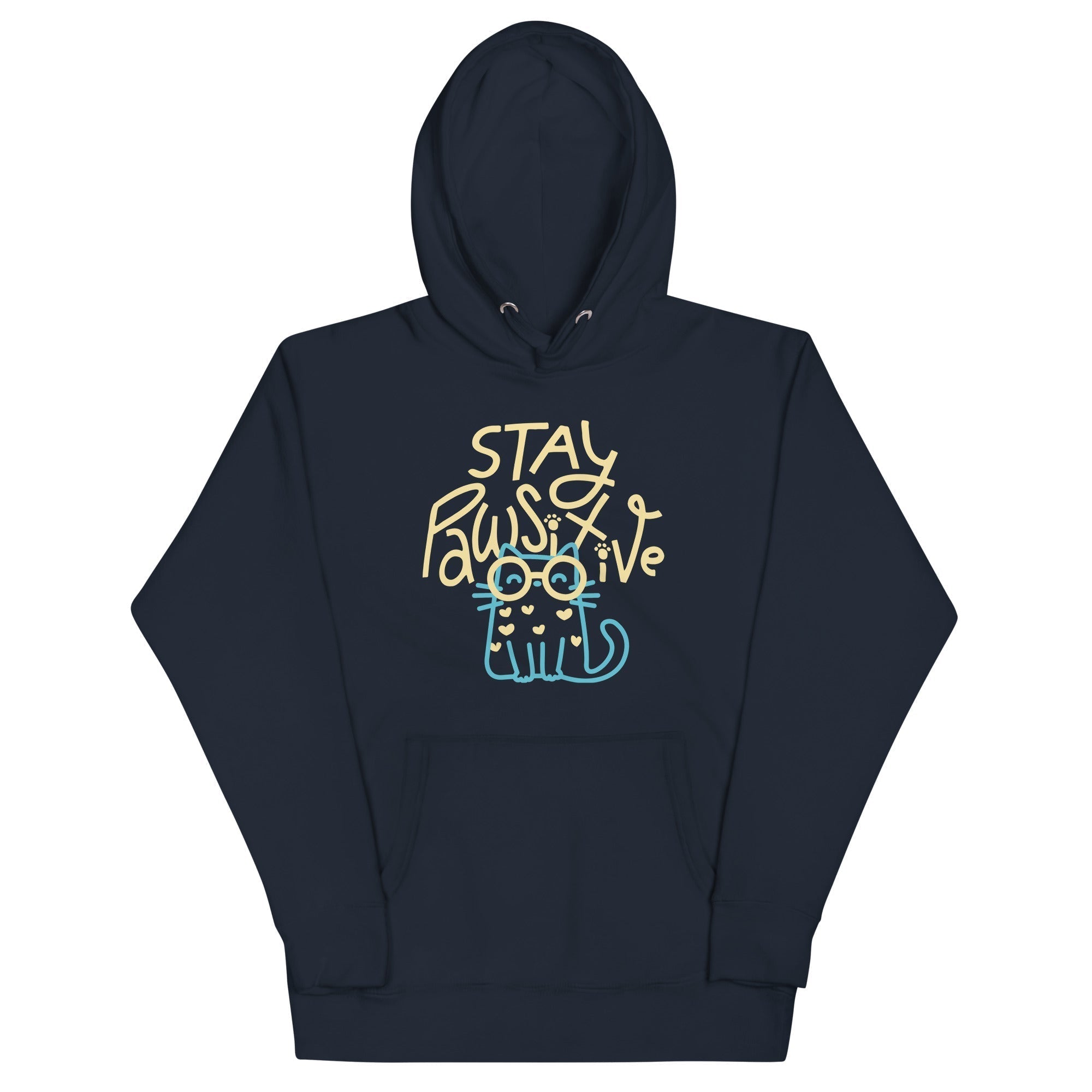 Stay Pawsitive Unisex Hoodie T-Shirts, Sweatshirt | CoreVibeTees.com (Image 1)