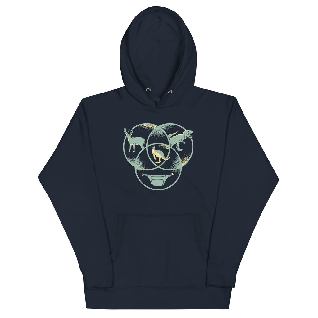 Kangaroo Venn Diagram Unisex Hoodie T-Shirts, Sweatshirt | CoreVibeTees.com (Image 3)