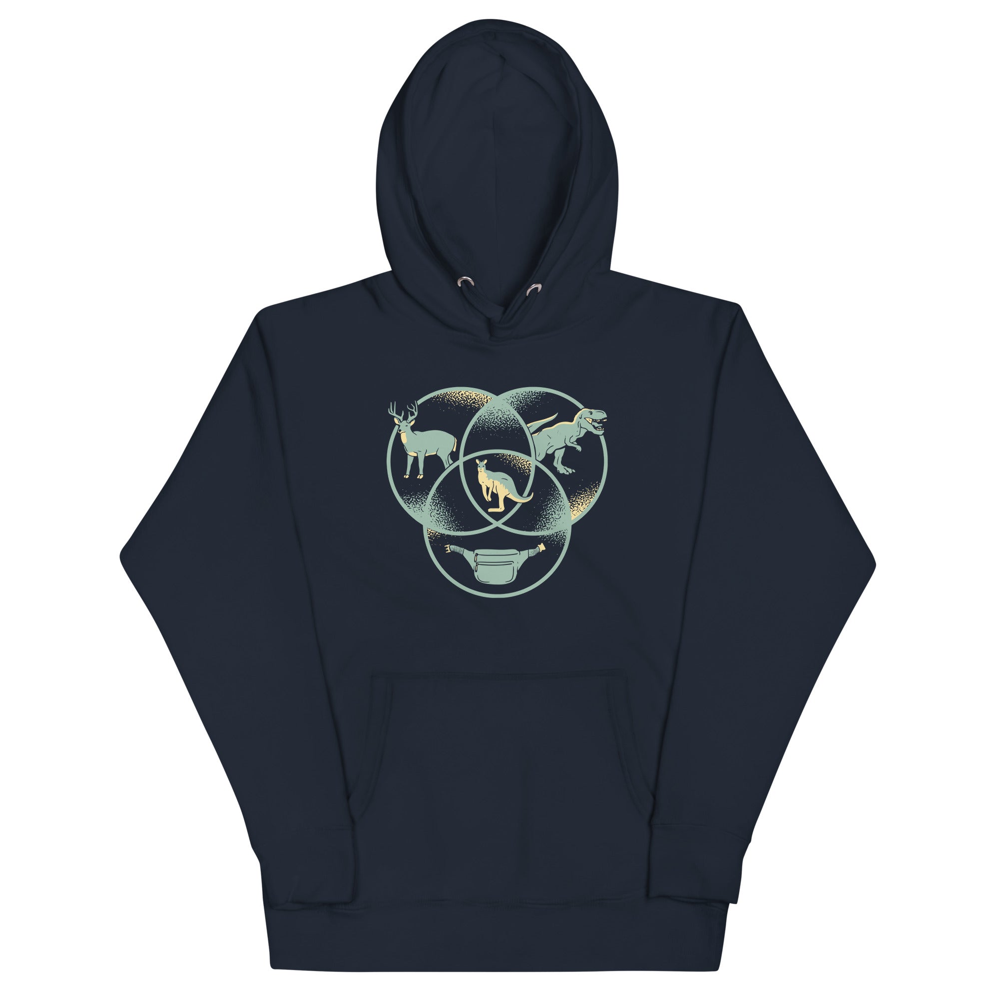 Kangaroo Venn Diagram Unisex Hoodie T-Shirts, Sweatshirt | CoreVibeTees.com (Image 3)