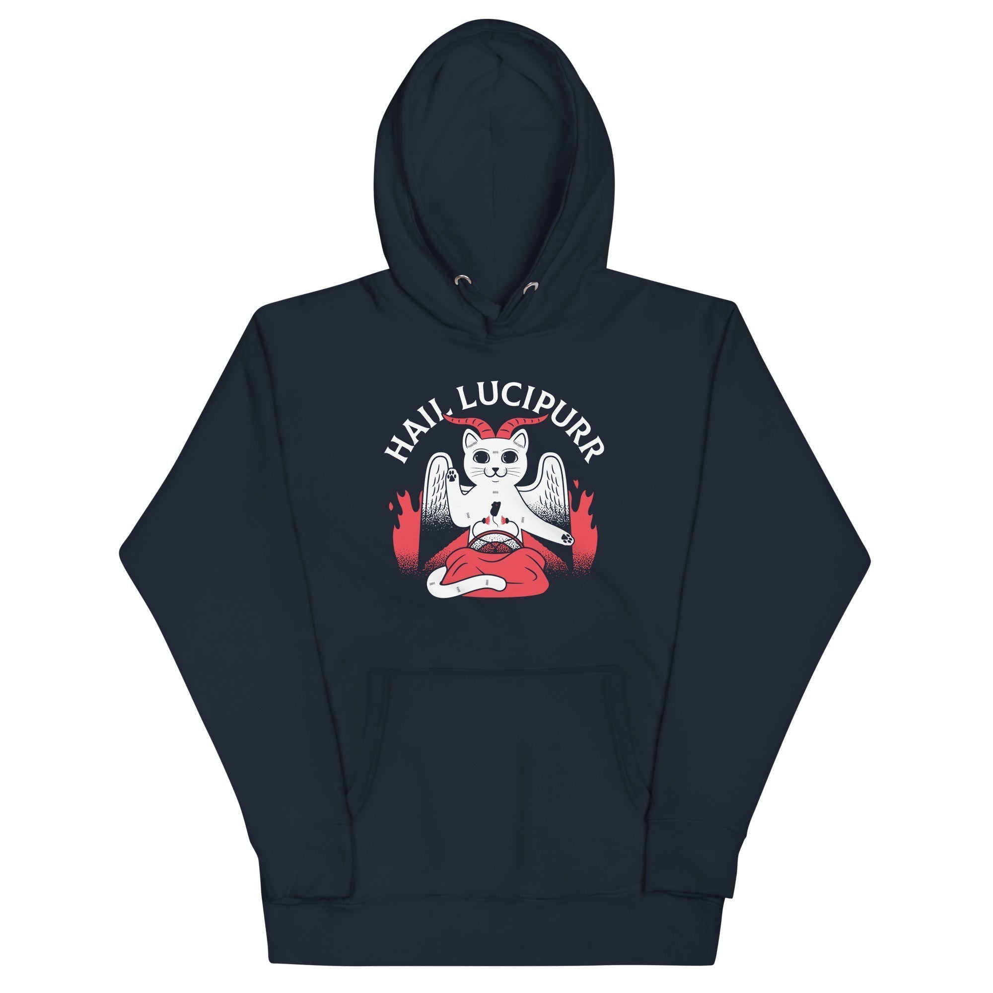 Hail Lucipurr Unisex Hoodie T-Shirts, Sweatshirt | CoreVibeTees.com (Image 2)
