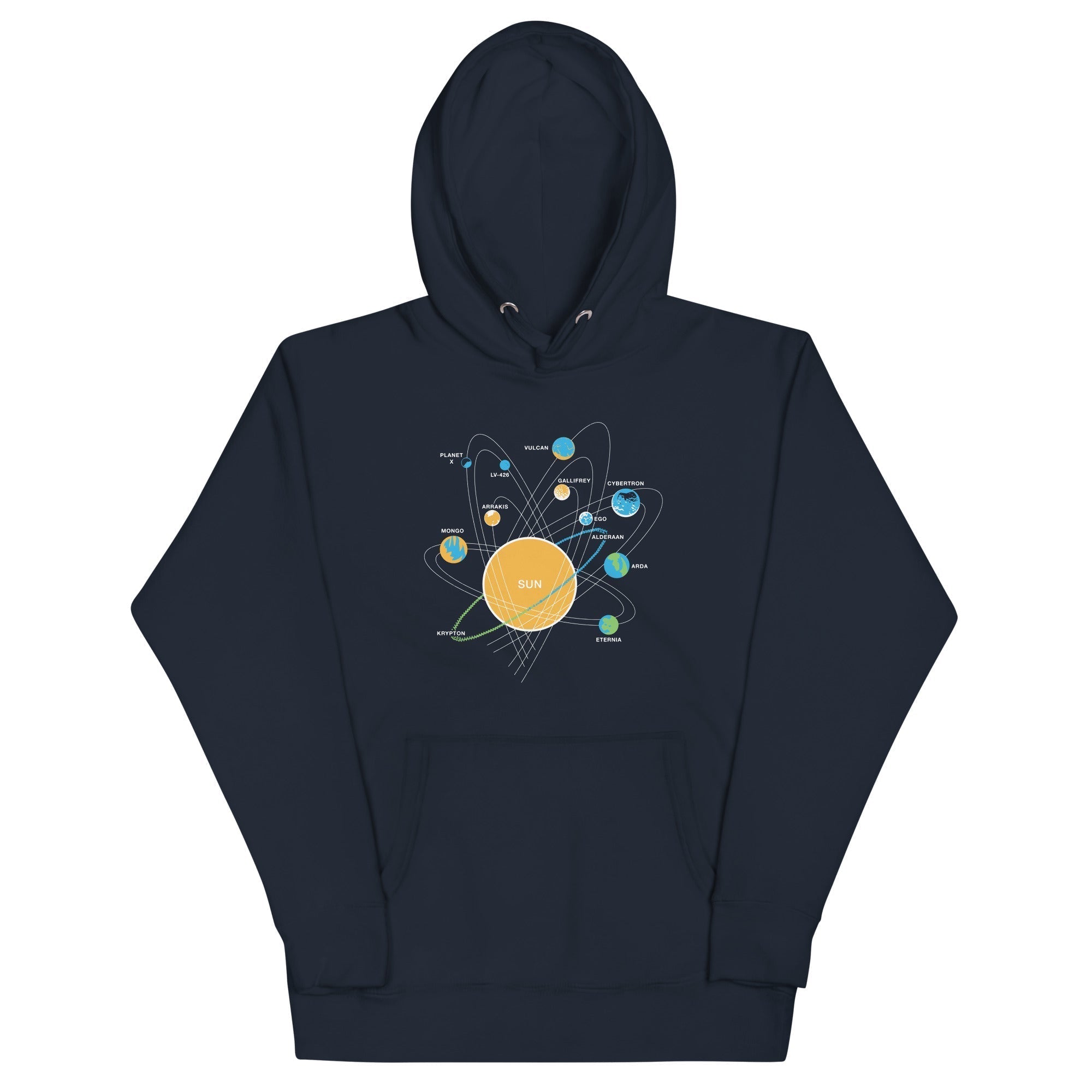 Solar System Unisex Hoodie T-Shirts, Sweatshirt | CoreVibeTees.com (Image 2)