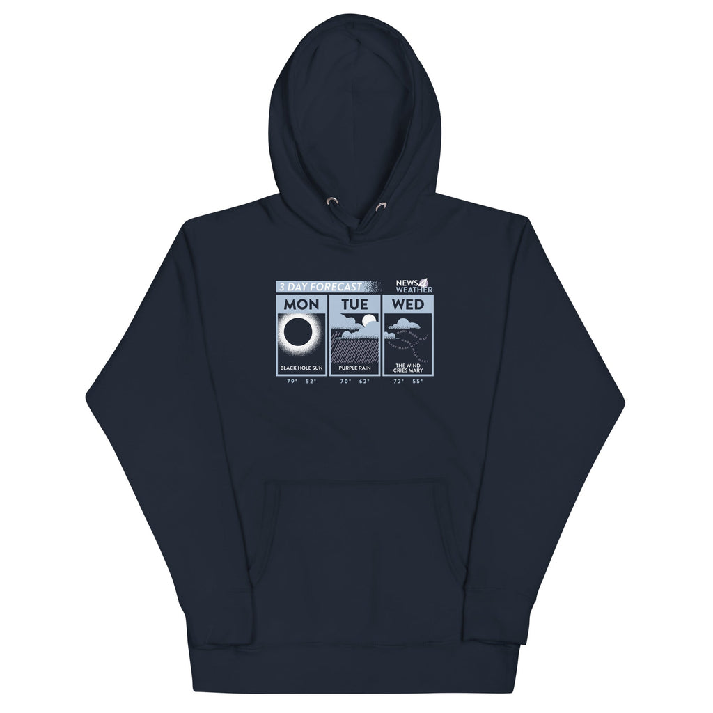 3 Day Forecast Unisex Hoodie T-Shirts, Sweatshirt | CoreVibeTees.com (Image 2)