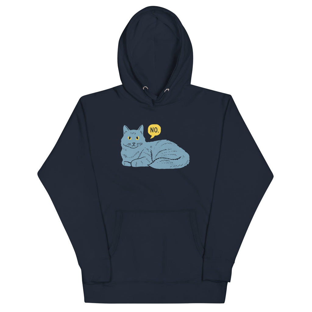 No Cat Unisex Hoodie T-Shirts, Sweatshirt | CoreVibeTees.com (Image 2)
