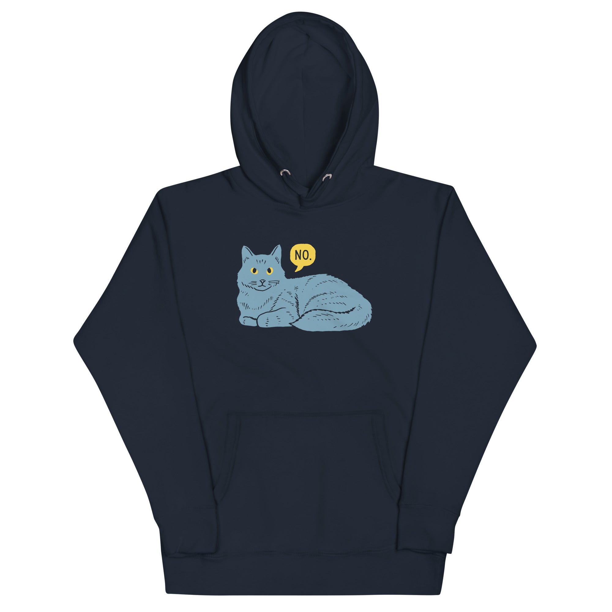 No Cat Unisex Hoodie T-Shirts, Sweatshirt | CoreVibeTees.com (Image 2)