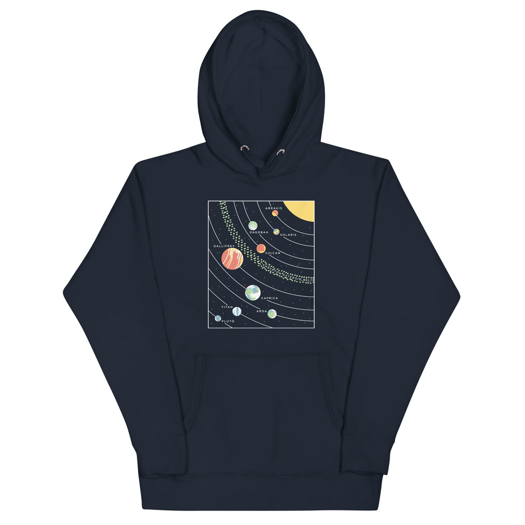 9 Planets Unisex Hoodie T-Shirts, Sweatshirt | CoreVibeTees.com (Image 2)