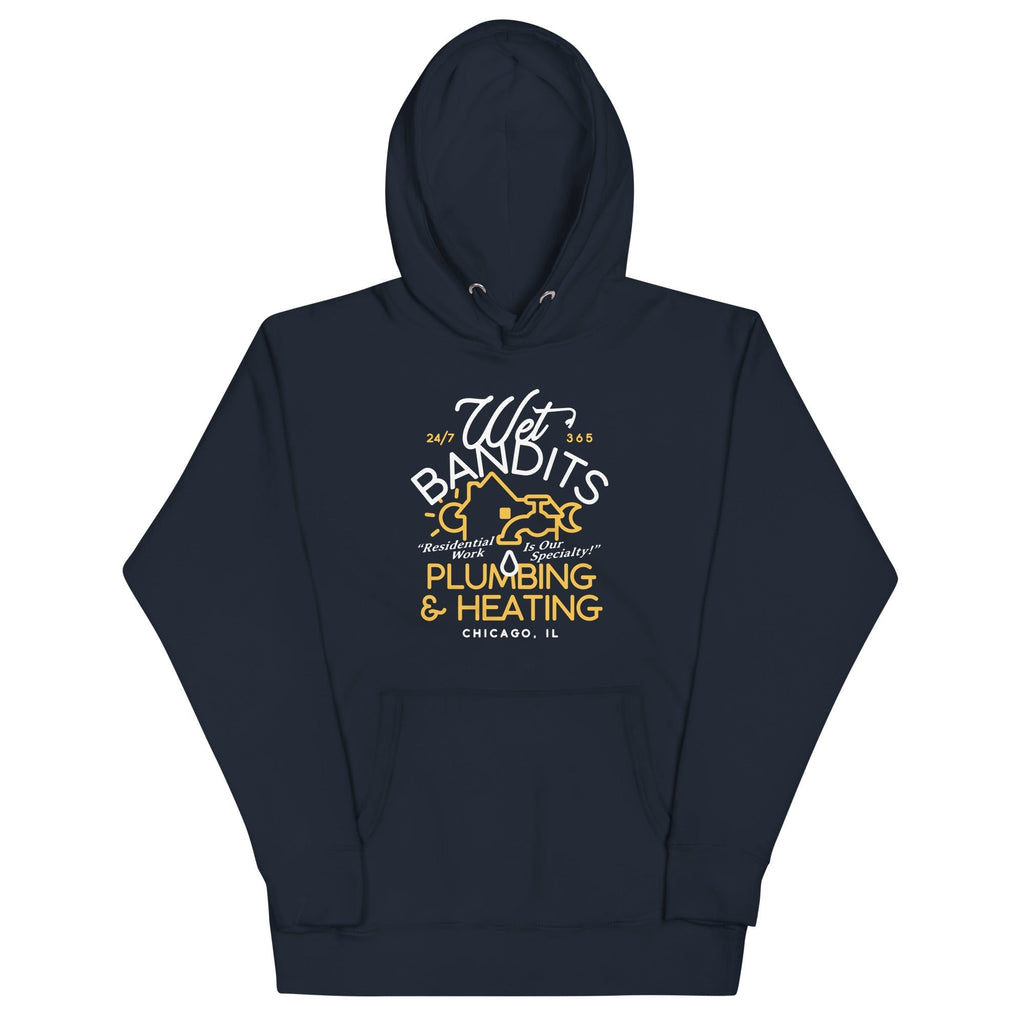 Wet Bandits Plumbing & Heating Unisex Hoodie T-Shirts, Sweatshirt | CoreVibeTees.com (Image 3)