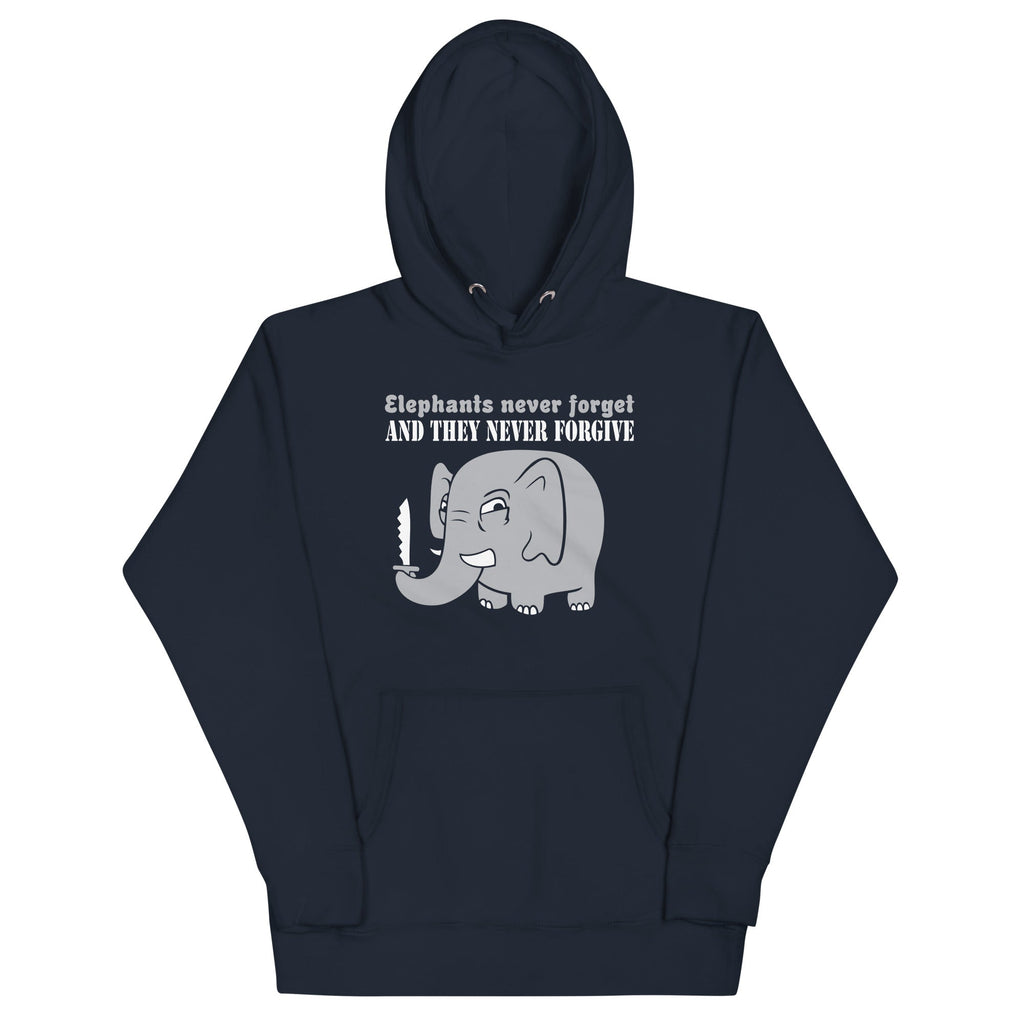 Elephants Never Forgive Unisex Hoodie T-Shirts, Sweatshirt | CoreVibeTees.com (Image 3)