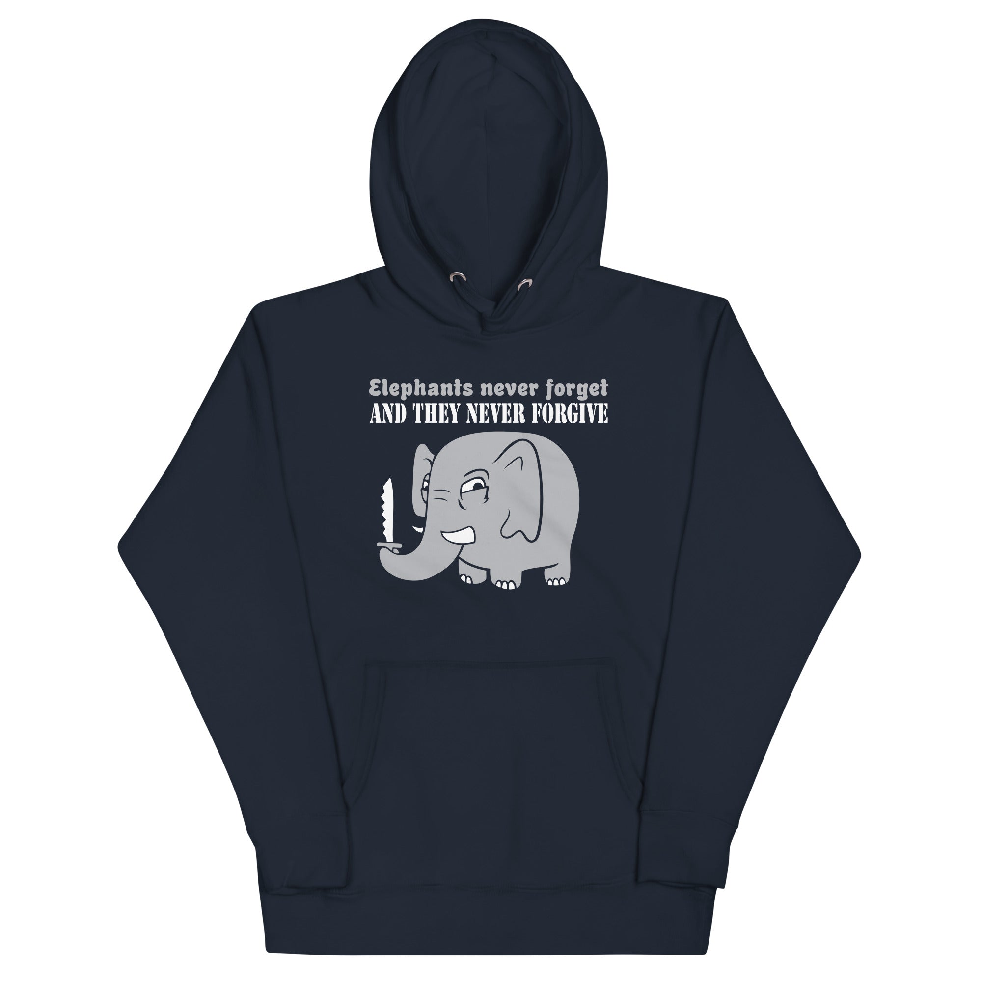 Elephants Never Forgive Unisex Hoodie T-Shirts, Sweatshirt | CoreVibeTees.com (Image 3)