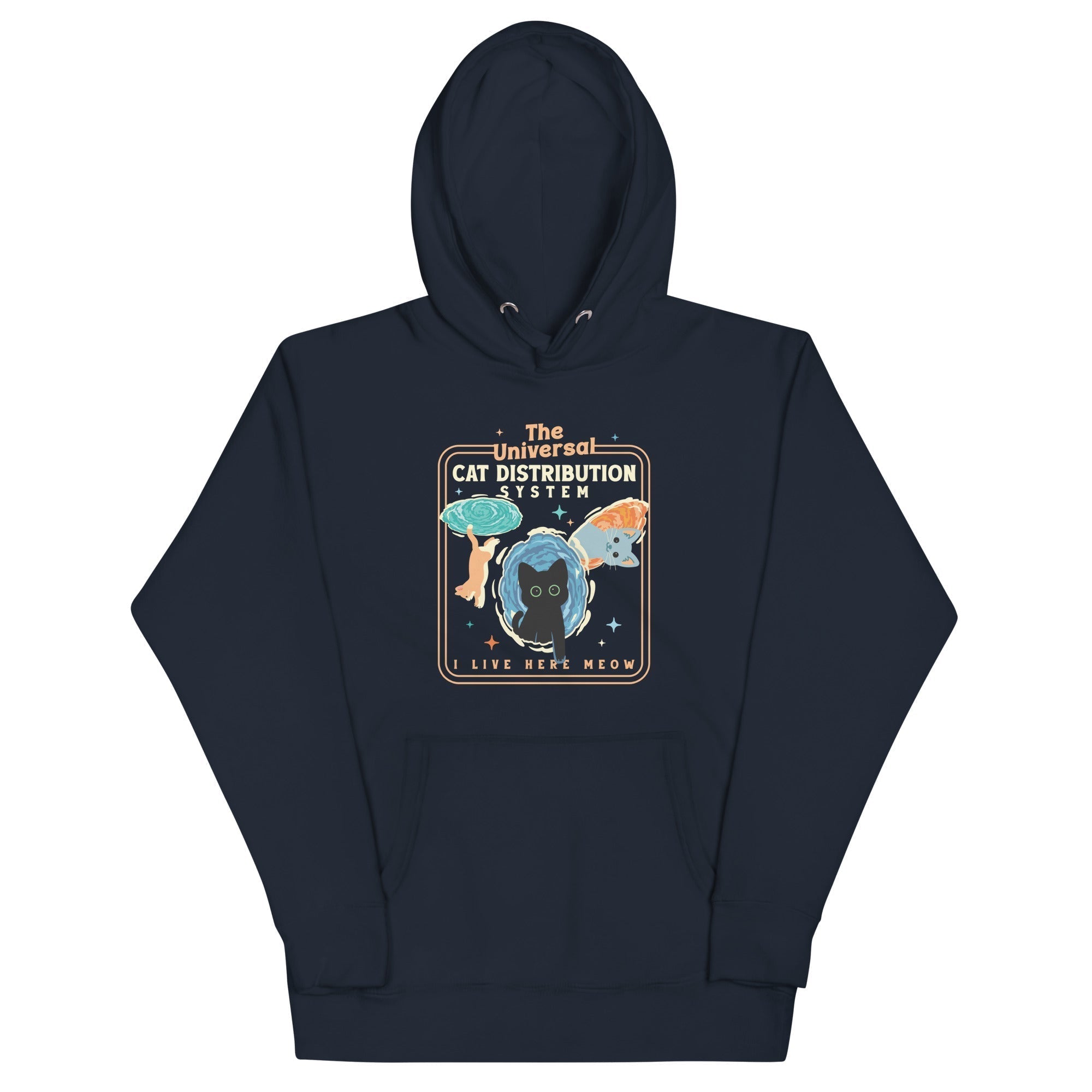 The Universal Cat Distribution System Unisex Hoodie T-Shirts, Sweatshirt | CoreVibeTees.com (Image 2)