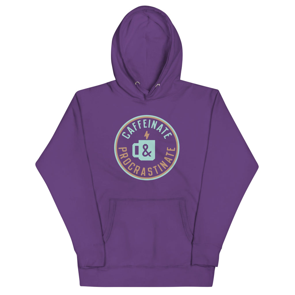 Caffeinate And Procrastinate Unisex Hoodie T-Shirts, Sweatshirt | CoreVibeTees.com (Image 4)