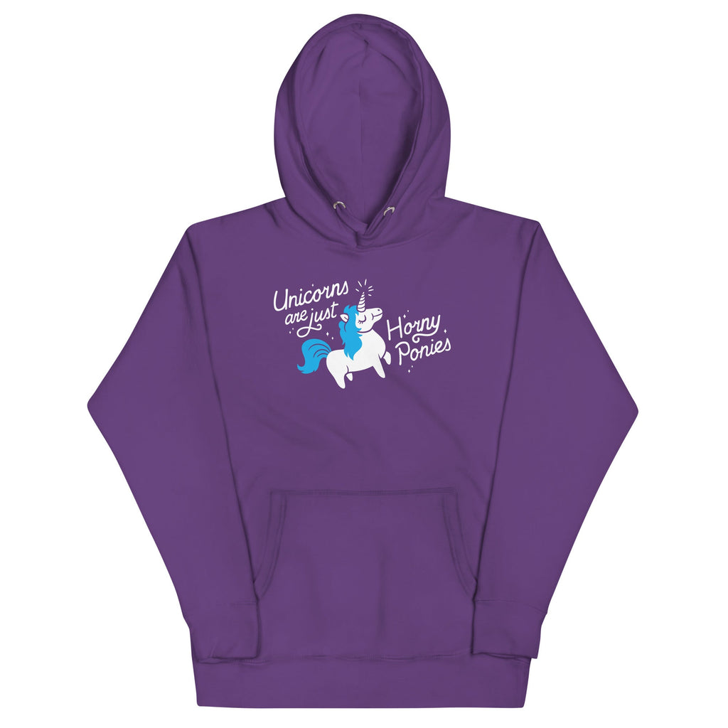 Unicorns Are Just Horny Ponies Unisex Hoodie T-Shirts, Sweatshirt | CoreVibeTees.com (Image 4)