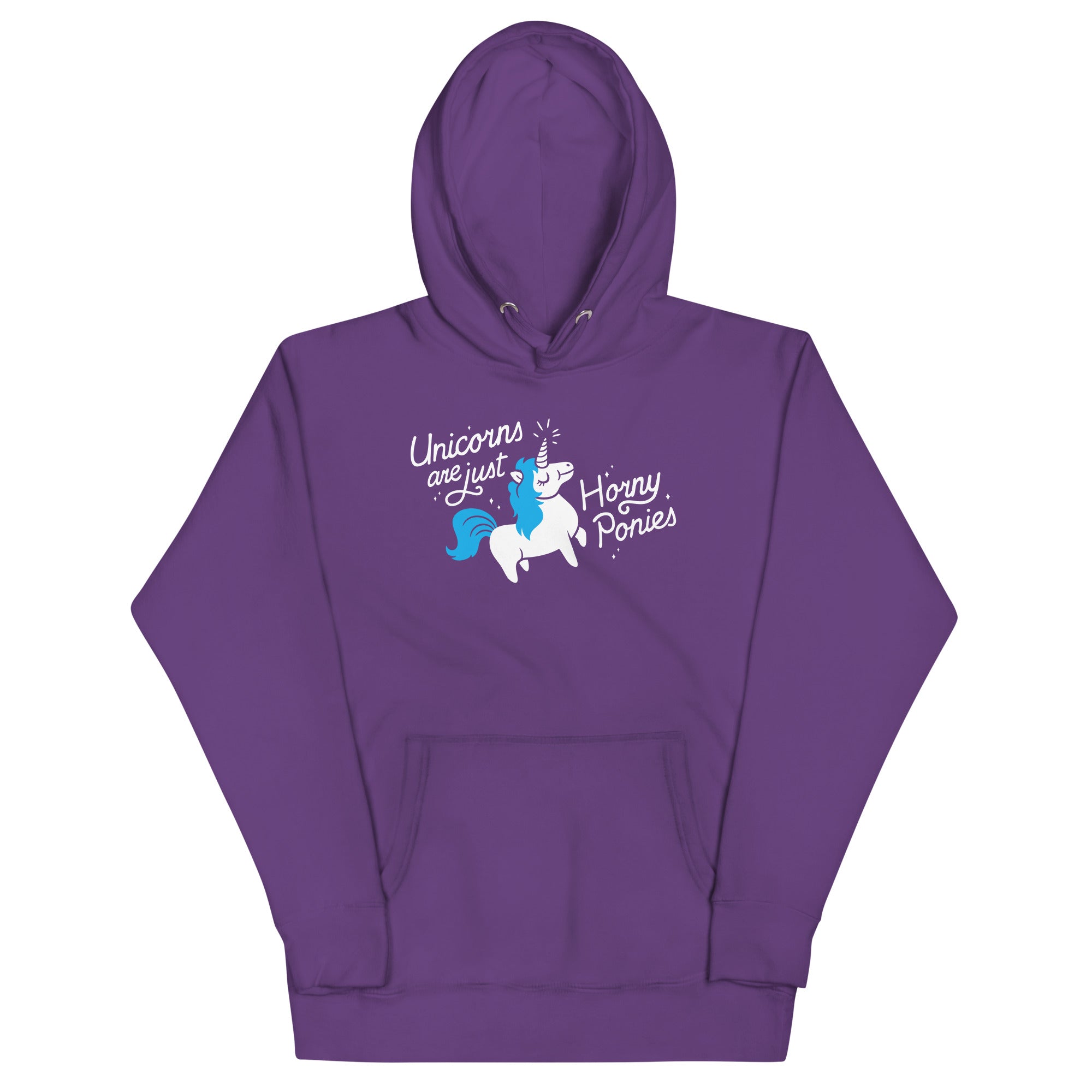 Unicorns Are Just Horny Ponies Unisex Hoodie T-Shirts, Sweatshirt | CoreVibeTees.com (Image 4)