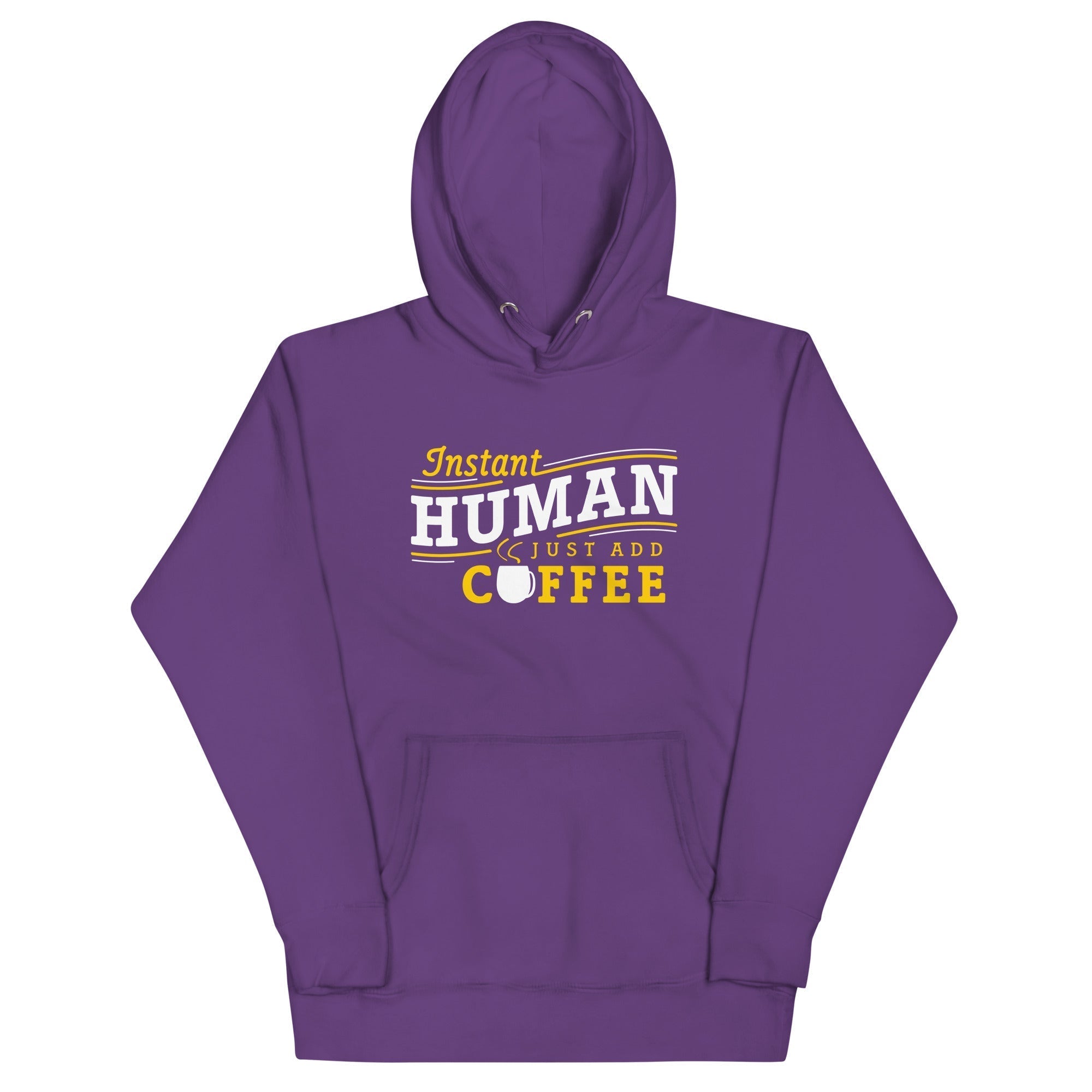 Instant Human Just Add Coffee Unisex Hoodie T-Shirts, Sweatshirt | CoreVibeTees.com (Image 4)