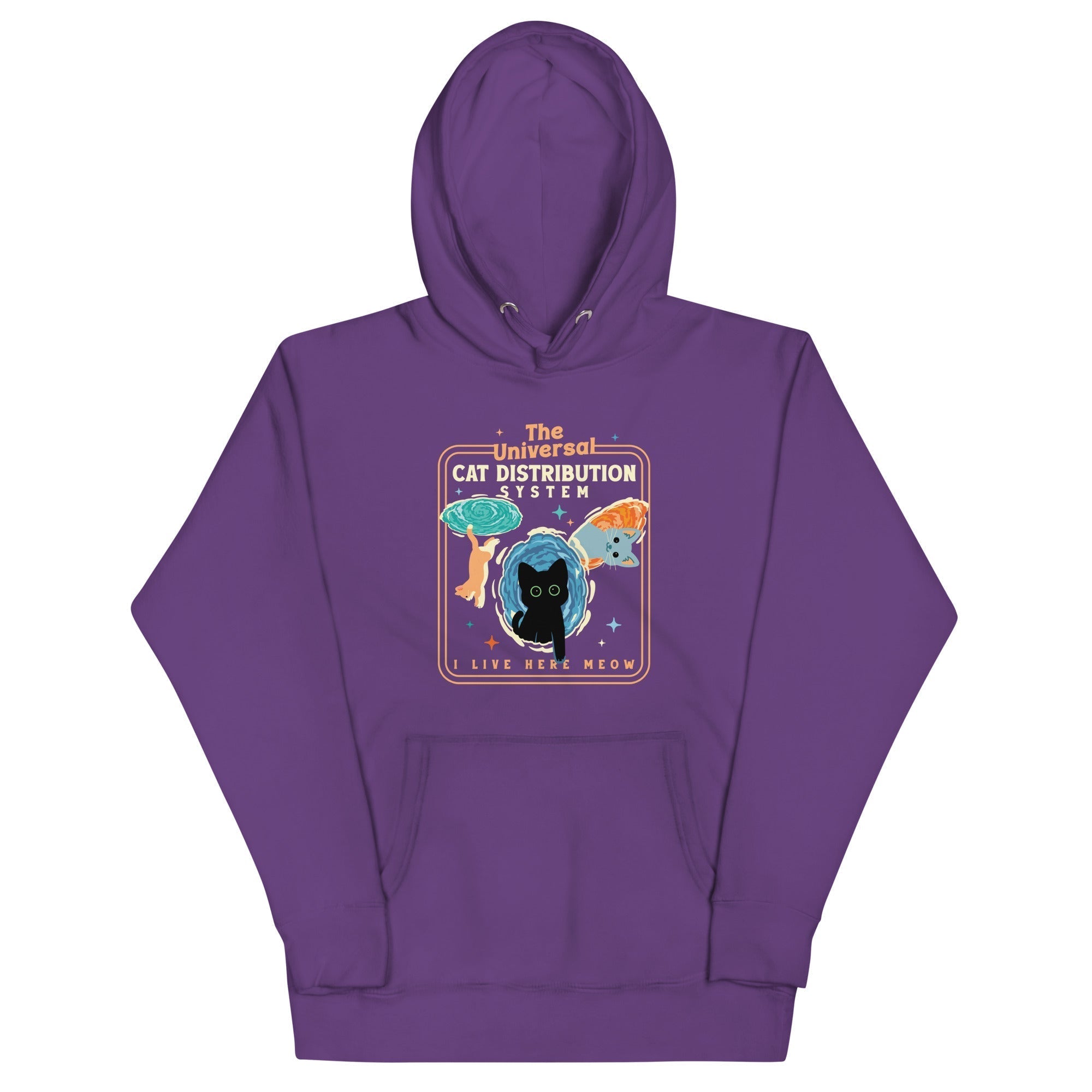 The Universal Cat Distribution System Unisex Hoodie T-Shirts, Sweatshirt | CoreVibeTees.com (Image 5)