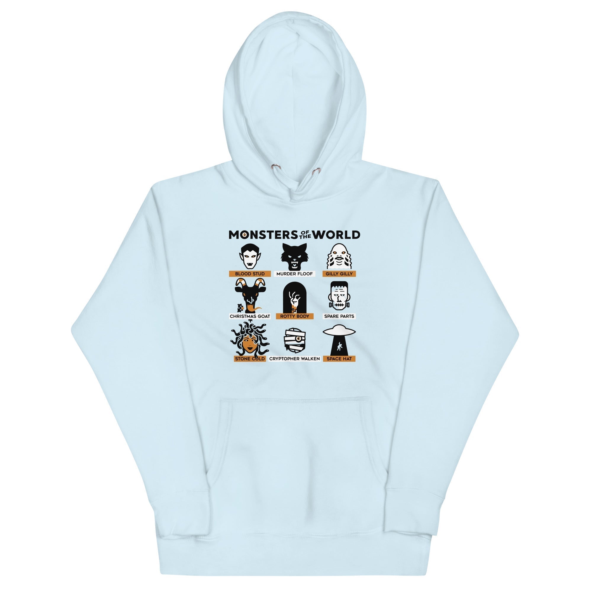 Monsters Of The World Unisex Hoodie T-Shirts, Sweatshirt | CoreVibeTees.com (Image 2)