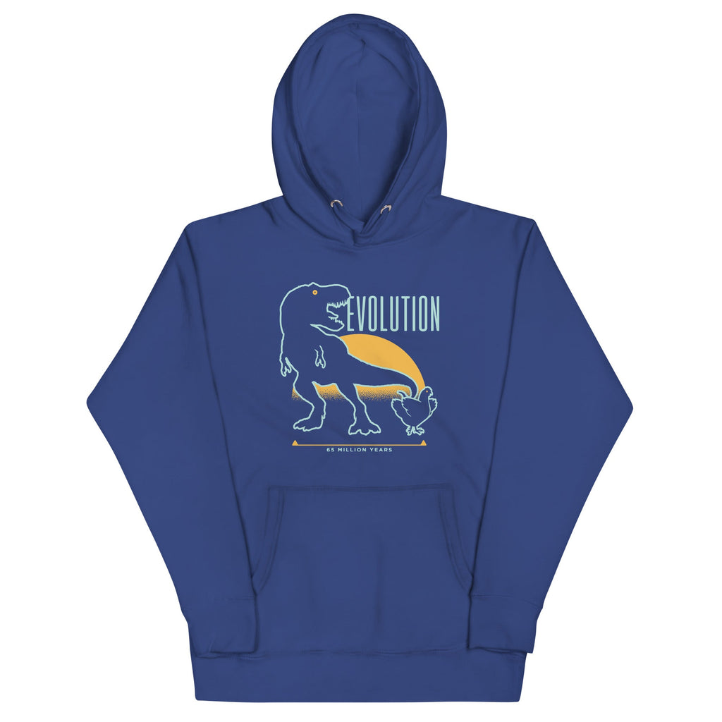 Dinosaur Evolution Unisex Hoodie T-Shirts, Sweatshirt | CoreVibeTees.com (Image 1)
