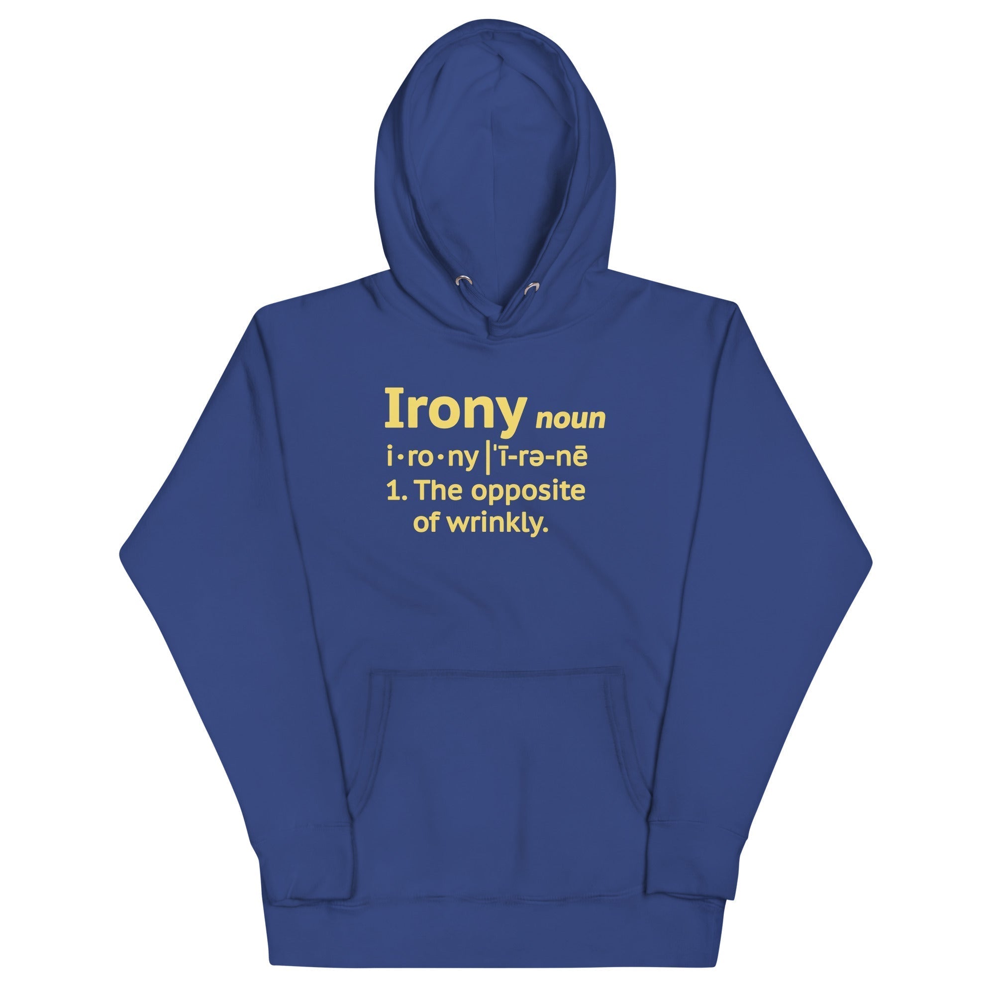 Irony Definition Unisex Hoodie T-Shirts, Sweatshirt | CoreVibeTees.com (Image 1)