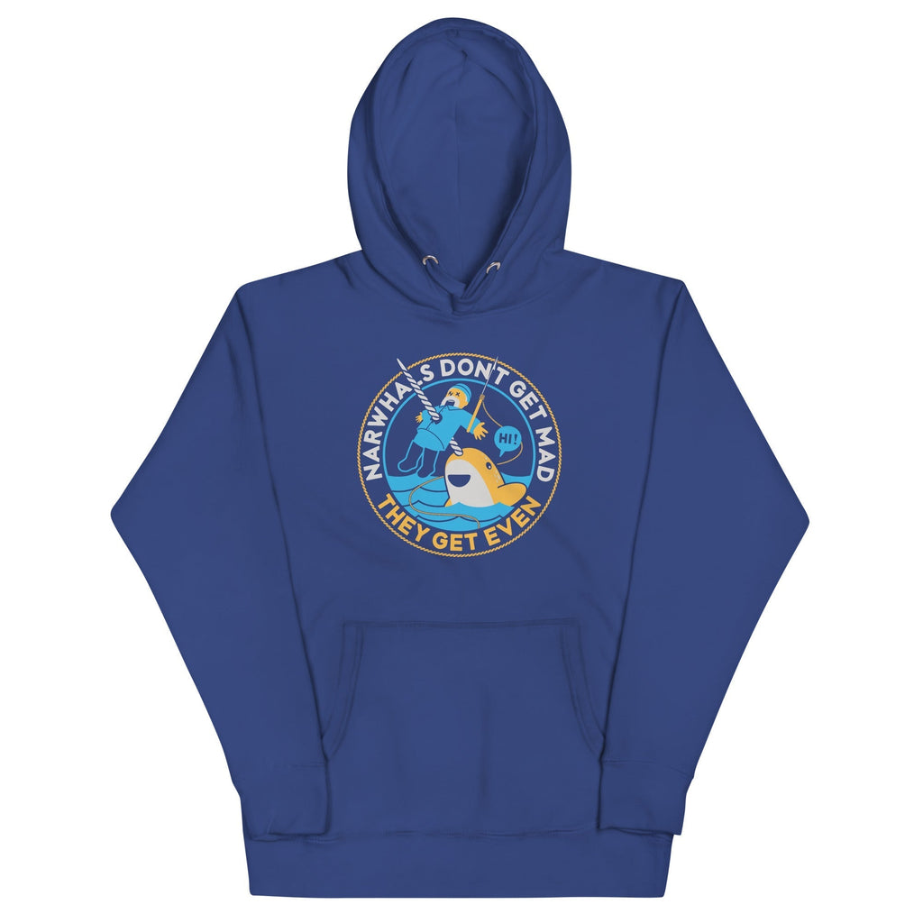 Narwhals Don't Get Mad Unisex Hoodie T-Shirts, Sweatshirt | CoreVibeTees.com (Image 3)