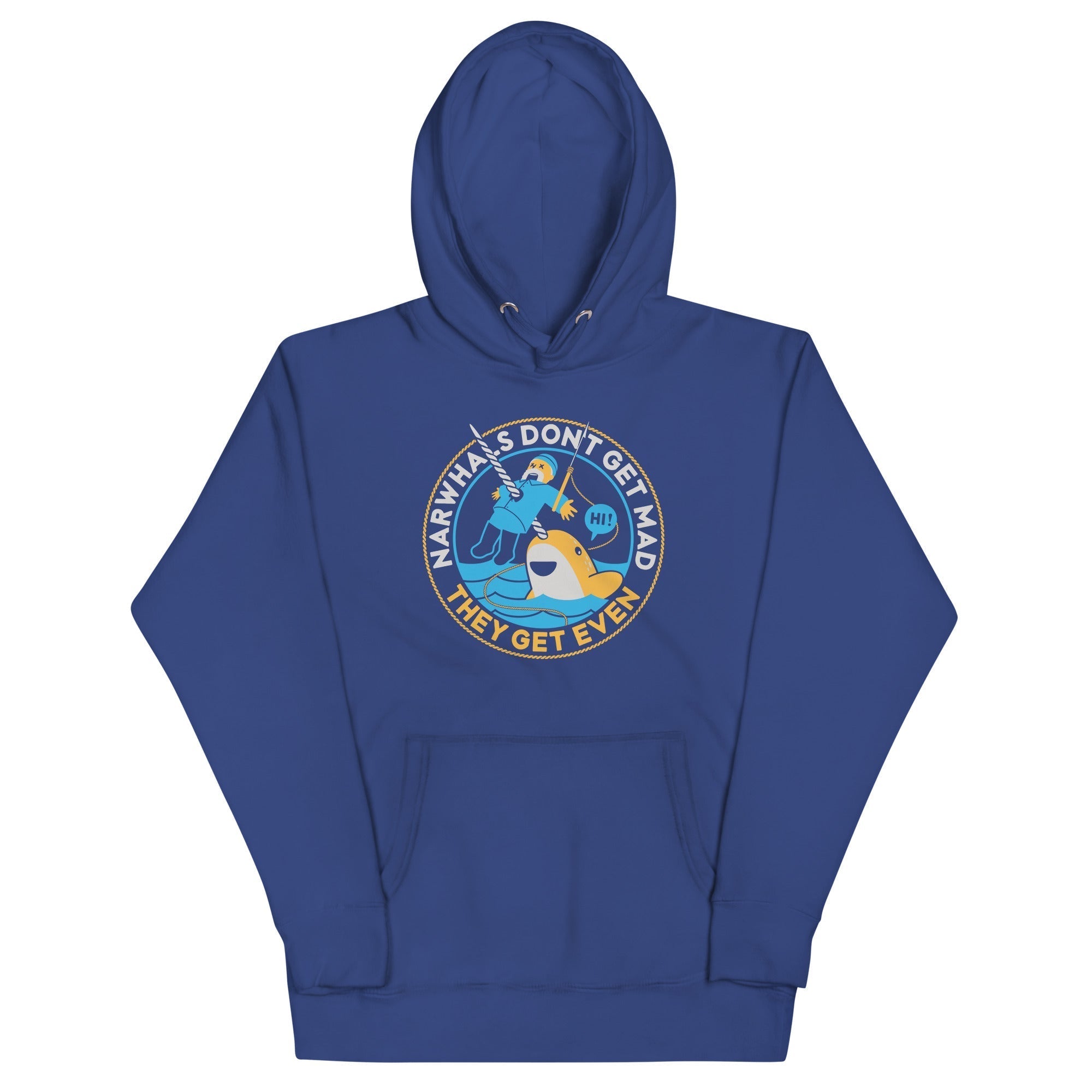 Narwhals Don't Get Mad Unisex Hoodie T-Shirts, Sweatshirt | CoreVibeTees.com (Image 3)
