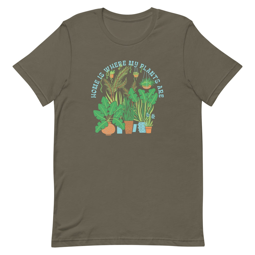 Home Is Where The Plants Are Men's Signature Tee Hoodie, Sweatshirt | CoreVibeTees.com (Image 1)