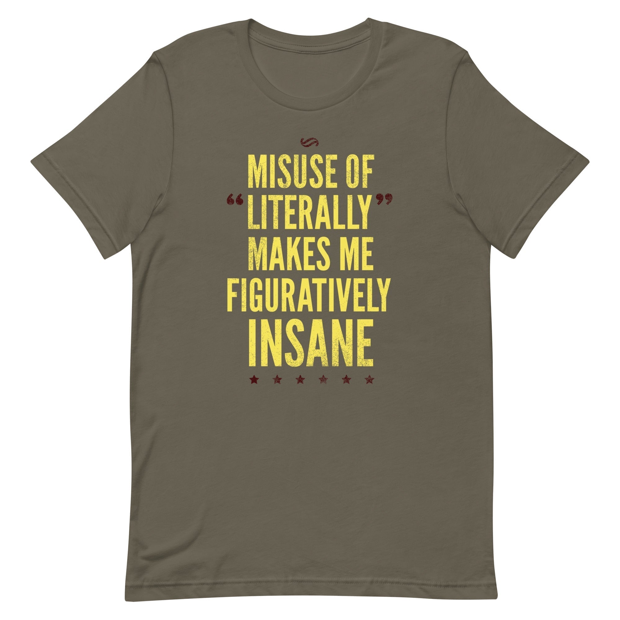 Misuse of Literally Makes Me Figuratively Insane Men's Signature Tee Hoodie, Sweatshirt | CoreVibeTees.com (Image 3)