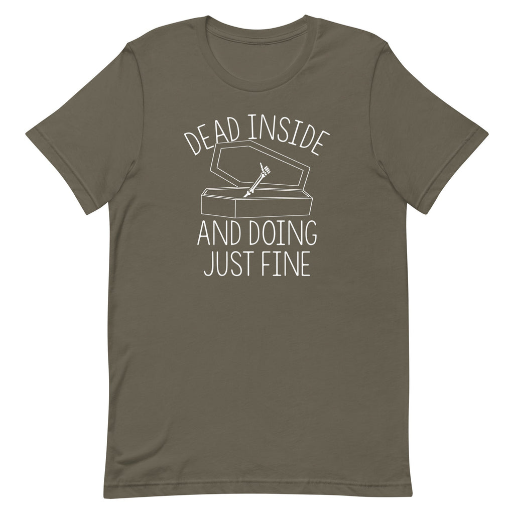 Dead Inside And Doing Fine Men's Signature Tee Hoodie, Sweatshirt | CoreVibeTees.com (Image 4)