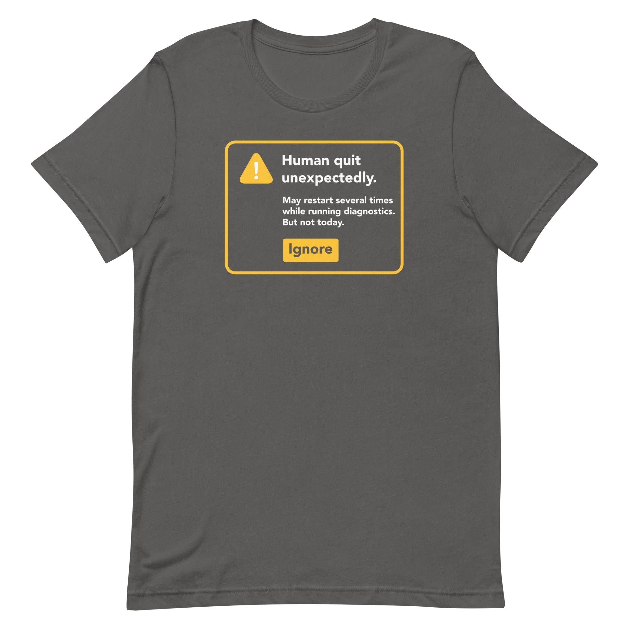 Human Quit Unexpectedly Men's Signature Tee Hoodie, Sweatshirt | CoreVibeTees.com (Image 1)