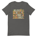Believe In Your Shelf Men's Signature Tee Hoodie, Sweatshirt | CoreVibeTees.com (Image 1)