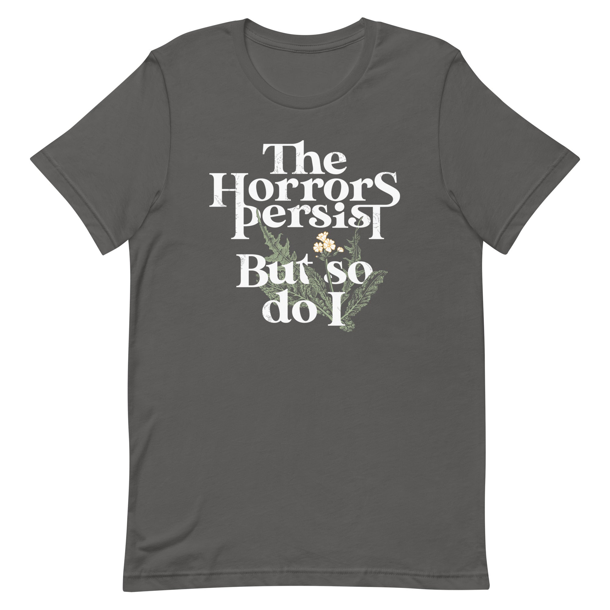The Horrors Persist But So Do I Men's Signature Tee Hoodie, Sweatshirt | CoreVibeTees.com (Image 4)