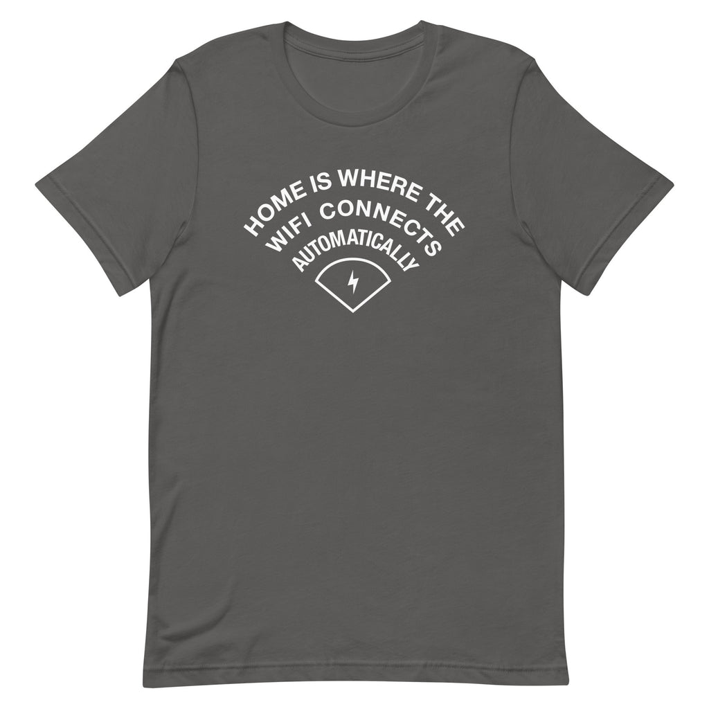 Home Is Where The WiFI Connects Automatically Men's Signature Tee Hoodie, Sweatshirt | CoreVibeTees.com (Image 5)