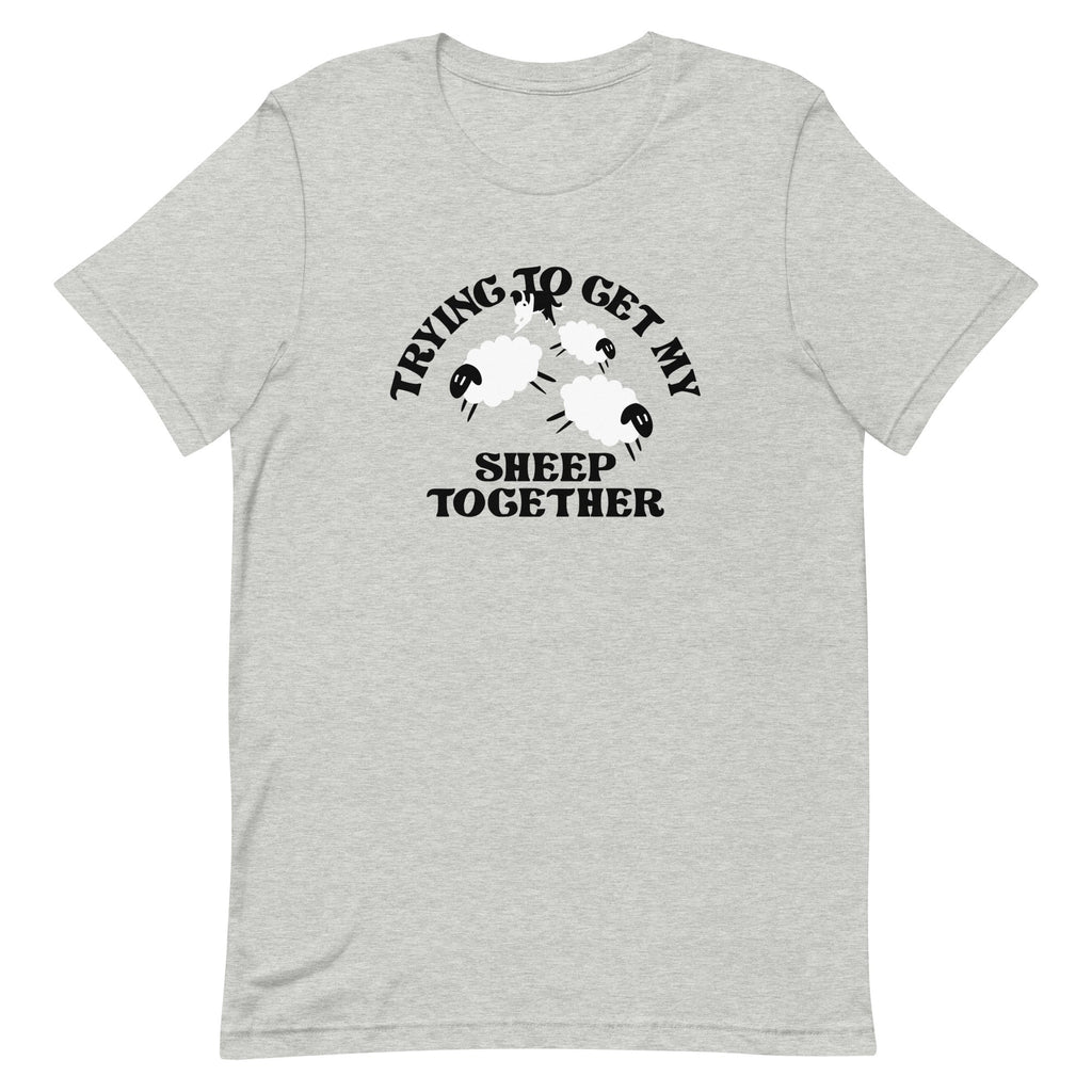 Trying To Get My Sheep Together Men's Signature Tee Hoodie, Sweatshirt | CoreVibeTees.com (Image 1)