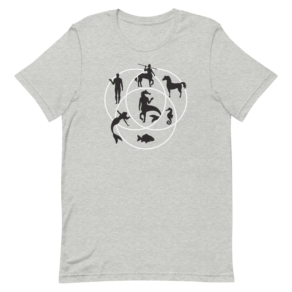 Human Horse Fish Venn Diagram Men's Signature Tee Hoodie, Sweatshirt | CoreVibeTees.com (Image 1)
