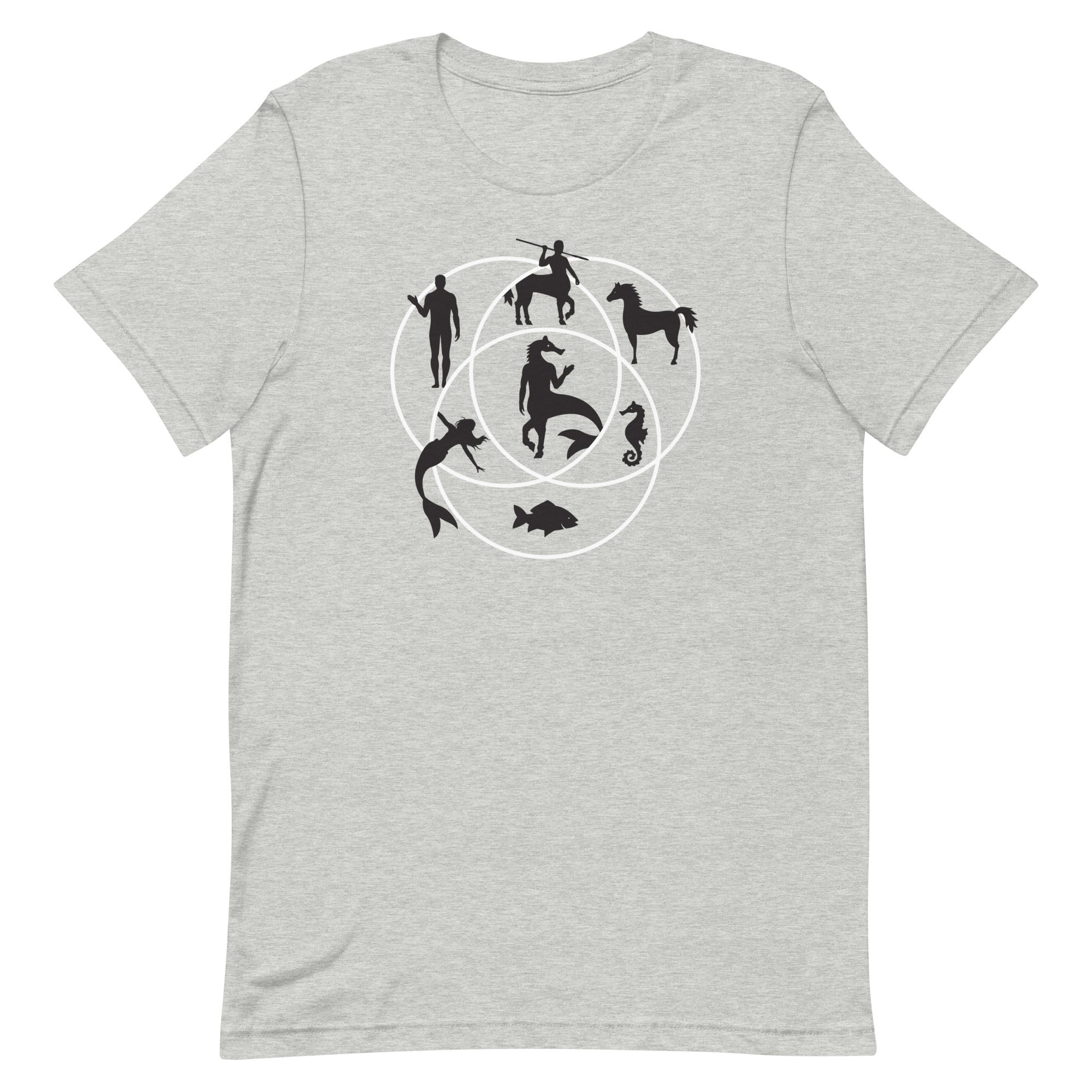 Human Horse Fish Venn Diagram Men's Signature Tee Hoodie, Sweatshirt | CoreVibeTees.com (Image 1)