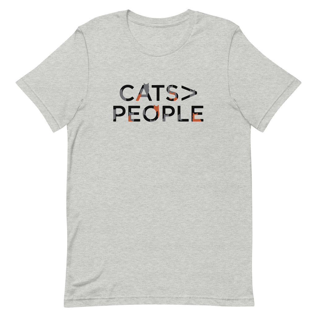 Cats>People Men's Signature Tee Hoodie, Sweatshirt | CoreVibeTees.com (Image 1)