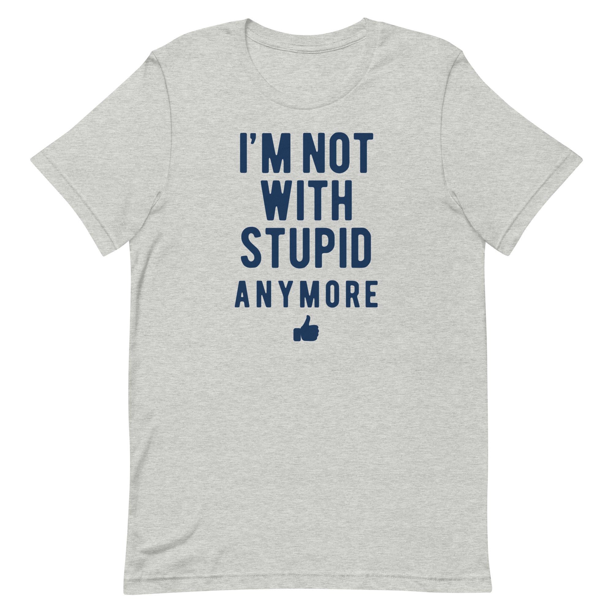 I'm Not With Stupid Anymore Men's Signature Tee Hoodie, Sweatshirt | CoreVibeTees.com (Image 4)