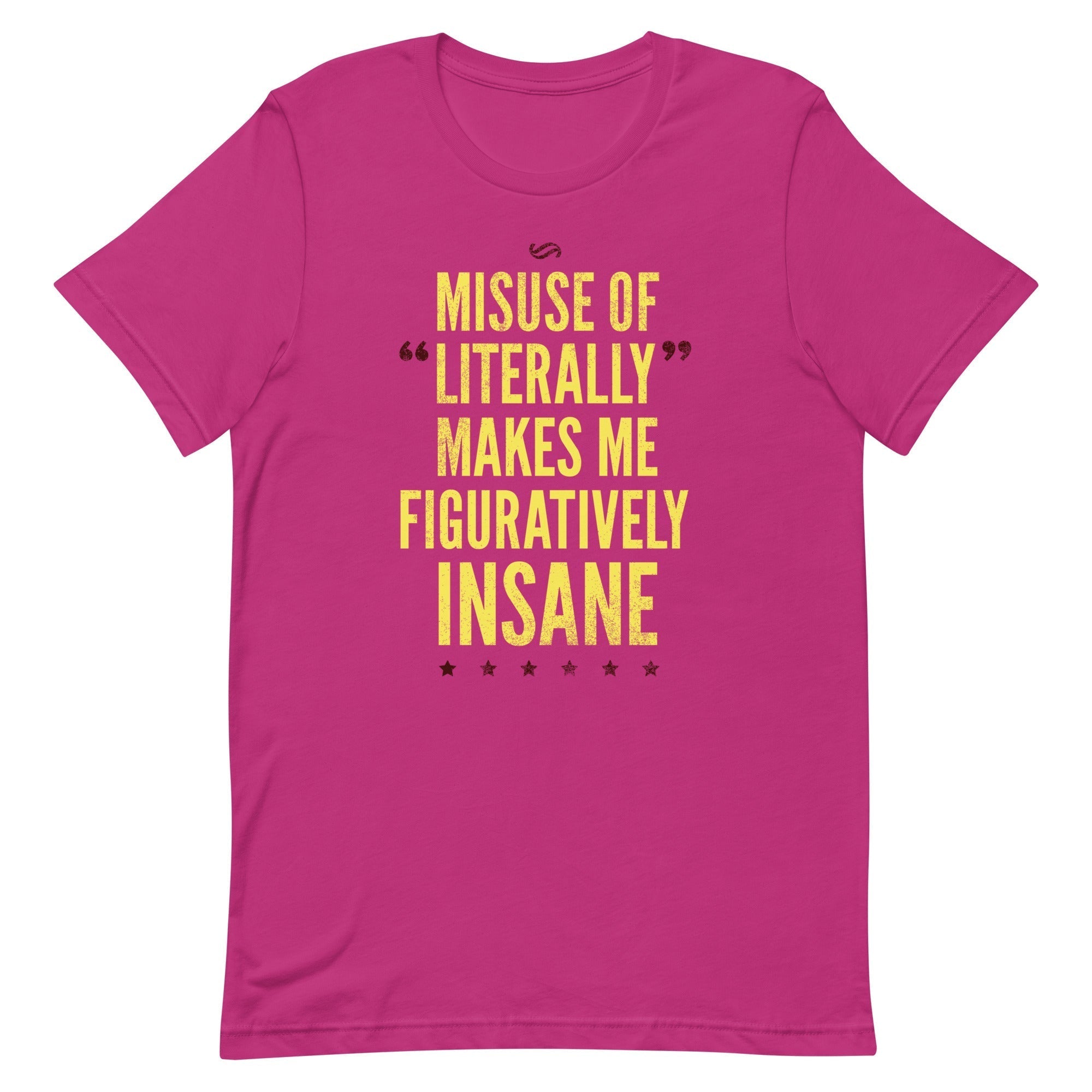 Misuse of Literally Makes Me Figuratively Insane Men's Signature Tee Hoodie, Sweatshirt | CoreVibeTees.com (Image 2)