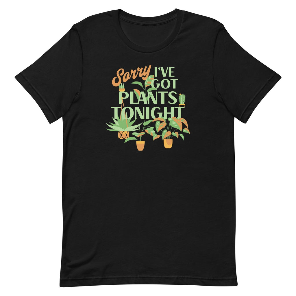 Sorry I've Got Plants Tonight Men's Signature Tee Hoodie, Sweatshirt | CoreVibeTees.com (Image 2)