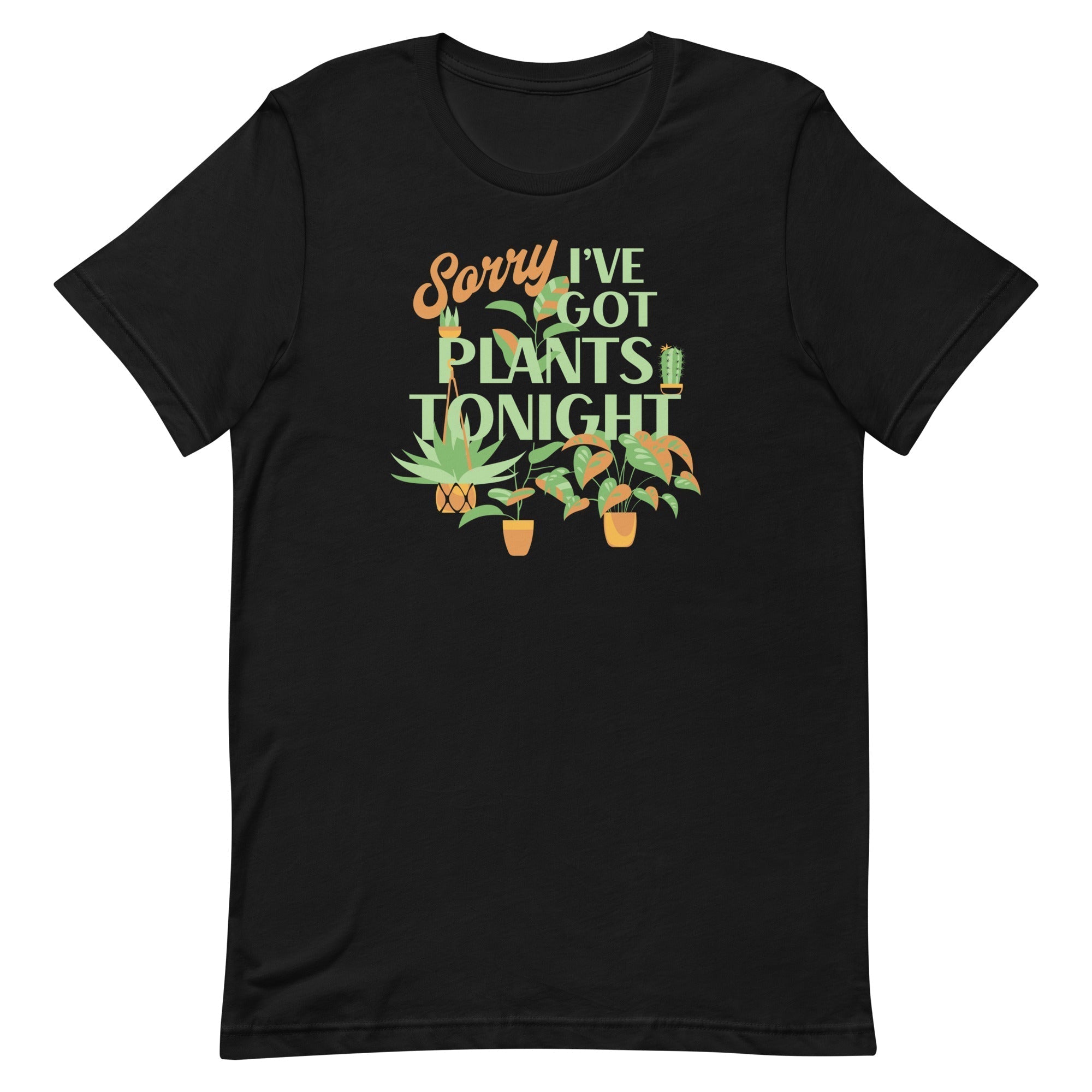 Sorry I've Got Plants Tonight Men's Signature Tee Hoodie, Sweatshirt | CoreVibeTees.com (Image 2)