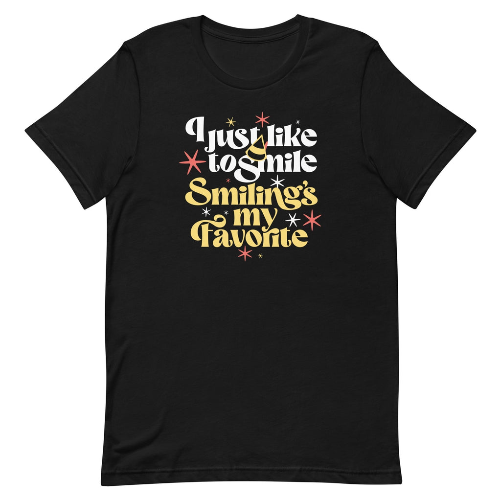 I Just Like To Smile Smiling's My Favorite Men's Signature Tee Hoodie, Sweatshirt | CoreVibeTees.com (Image 2)