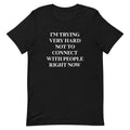 Trying Very Hard Not To Connect Men's Signature Tee Hoodie, Sweatshirt | CoreVibeTees.com (Image 1)