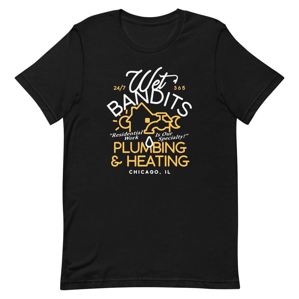 Wet Bandits Plumbing & Heating Men's Signature Tee Hoodie, Sweatshirt | CoreVibeTees.com (Image 2)