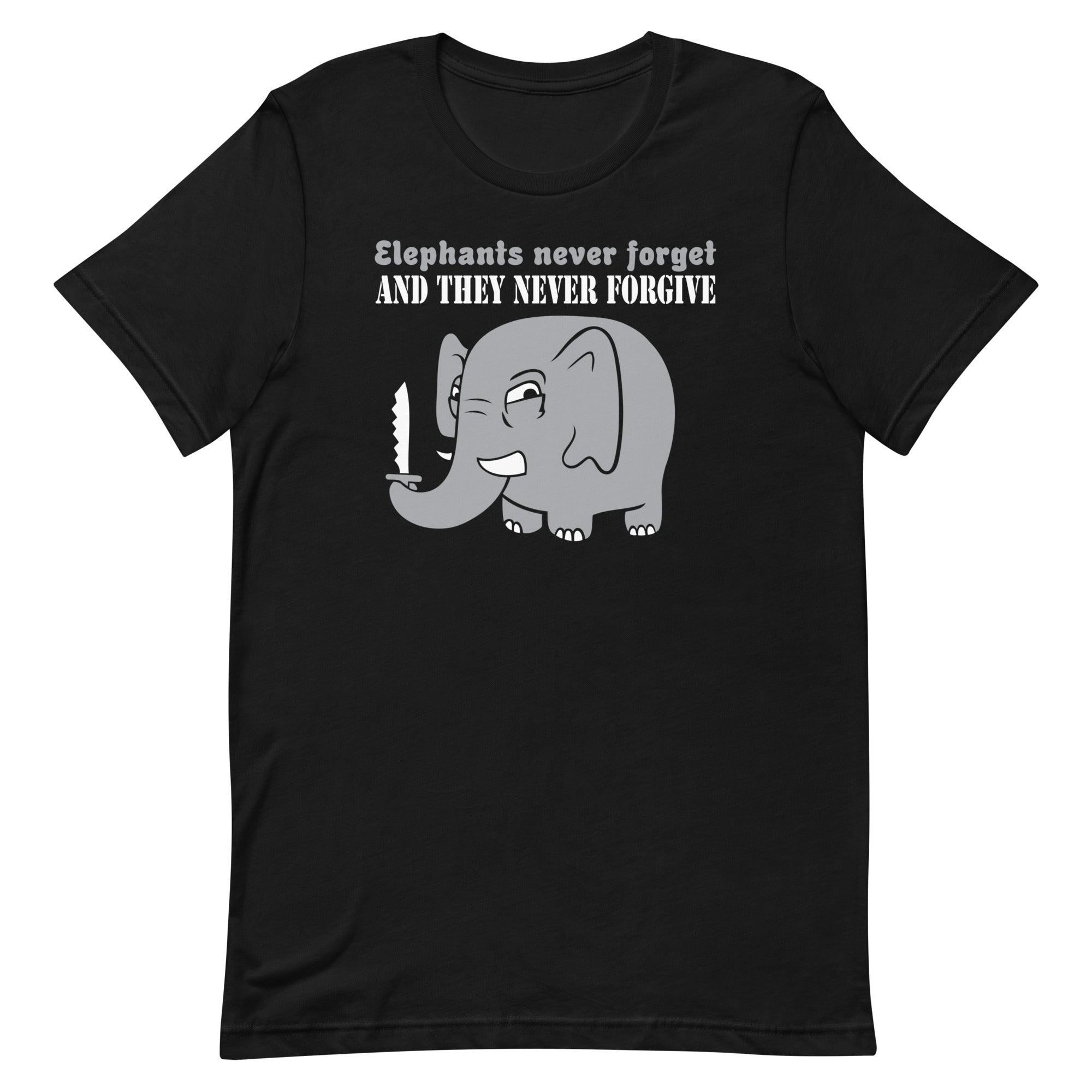 Elephants Never Forgive Men's Signature Tee Hoodie, Sweatshirt | CoreVibeTees.com (Image 2)