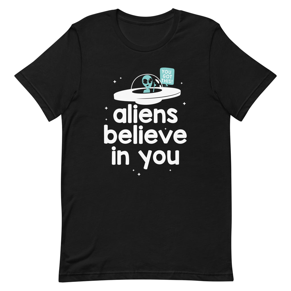 Aliens Believe In You Men's Signature Tee Hoodie, Sweatshirt | CoreVibeTees.com (Image 2)