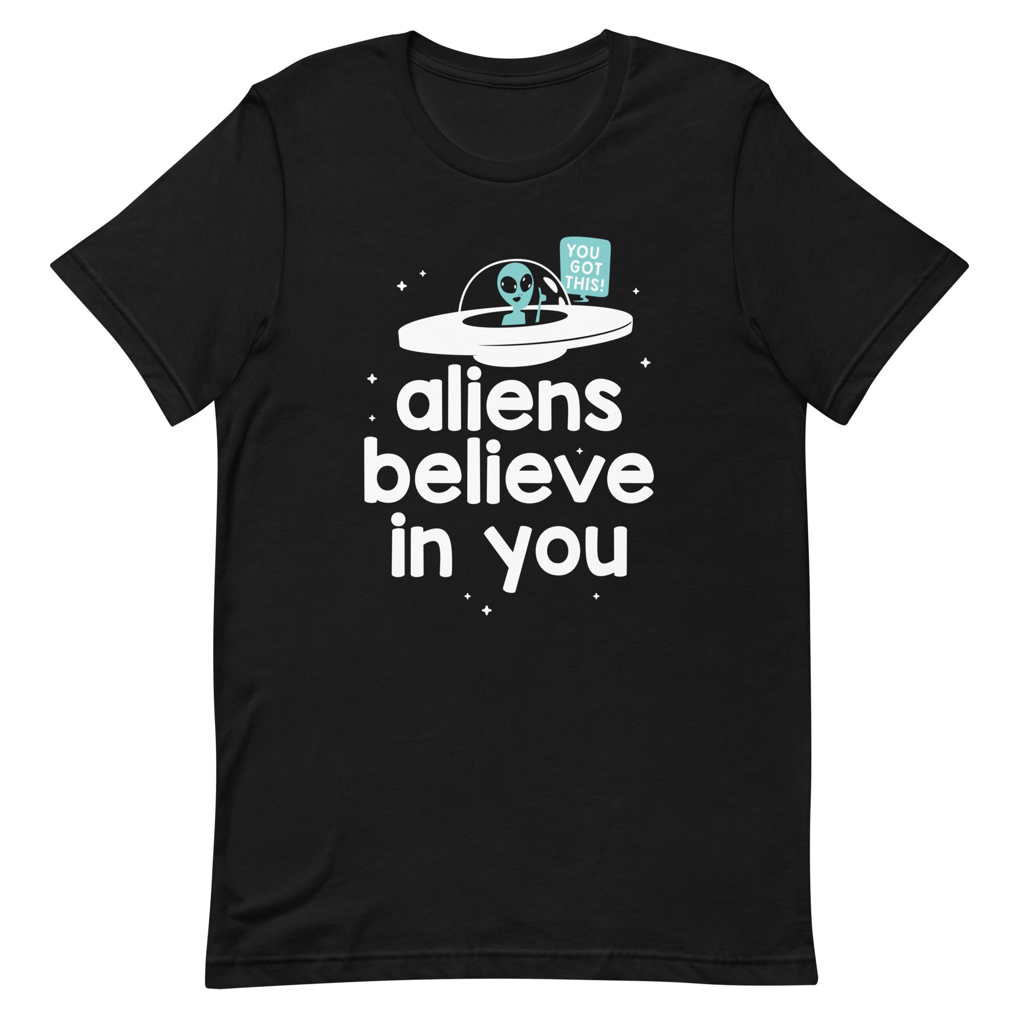 Aliens Believe In You Men's Signature Tee Hoodie, Sweatshirt | CoreVibeTees.com (Image 2)