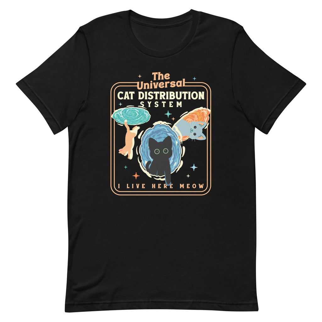 The Universal Cat Distribution System Men's Signature Tee Hoodie, Sweatshirt | CoreVibeTees.com (Image 1)