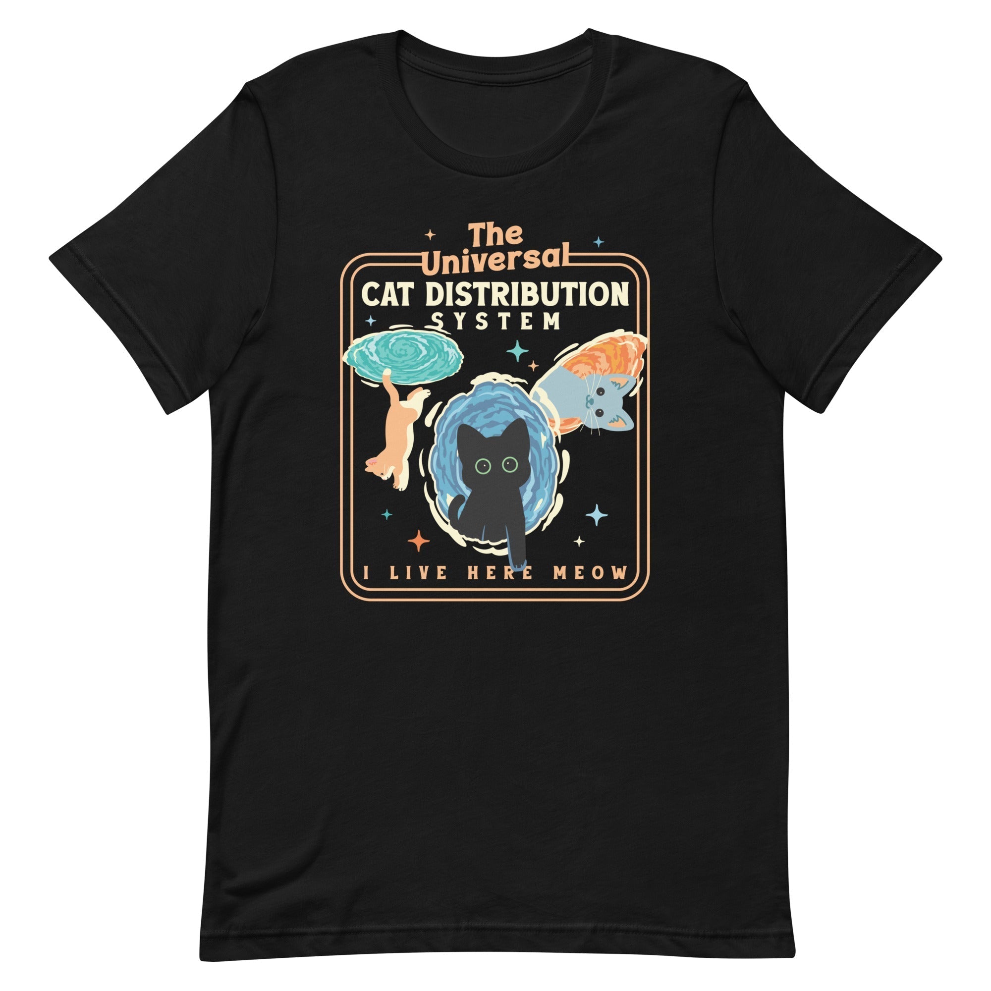 The Universal Cat Distribution System Men's Signature Tee Hoodie, Sweatshirt | CoreVibeTees.com (Image 1)